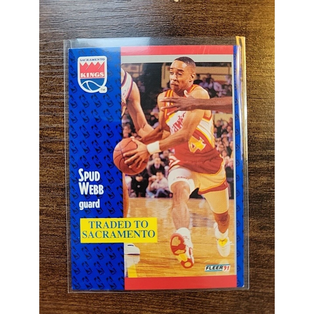 Spud Webb 1991-1992 Fleer #4 - Sacramento Kings - NBA